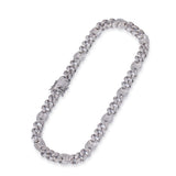 Chains HIPHOP Color Matching Hip Hop Necklace Punk Diamond Spectrum