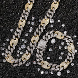Chains HIPHOP Color Matching Hip Hop Necklace Punk Diamond Spectrum