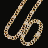 Chains HIPHOP Color Matching Hip Hop Necklace Punk Diamond Spectrum