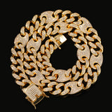 Chains HIPHOP Color Matching Hip Hop Necklace Punk Diamond Spectrum
