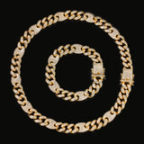 Chains HIPHOP Color Matching Hip Hop Necklace Punk Diamond Spectrum