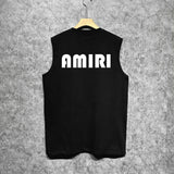 Amiri tank top cashew flower large simple logo printing