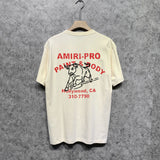 Amiri t shirts bull printing short sleeve