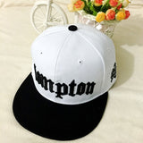 Compton Hat Hip Hop Snapback Flat Bill Cap