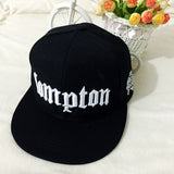 Compton Hat Hip Hop Snapback Flat Bill Cap