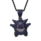 Pok¨¦mon Pendants Geng Gui Hip Hop Necklace