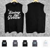 Amiri tank top cloud letterprinting