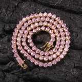 Chains Zircon Necklace Tennis Chain Spectrum St. Valentine's