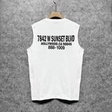 Amiri tank top smoke gray wolf print