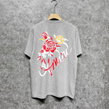 Amiri t shirts flower printing short sleeve