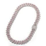 Chains Cuban Necklace Men's 13mm Zircon Gold Plated Spectrum St. Valentine's