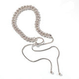 Chains Zircon Cuban Stitching Necklace Fashion Spectrum St. Valentine's