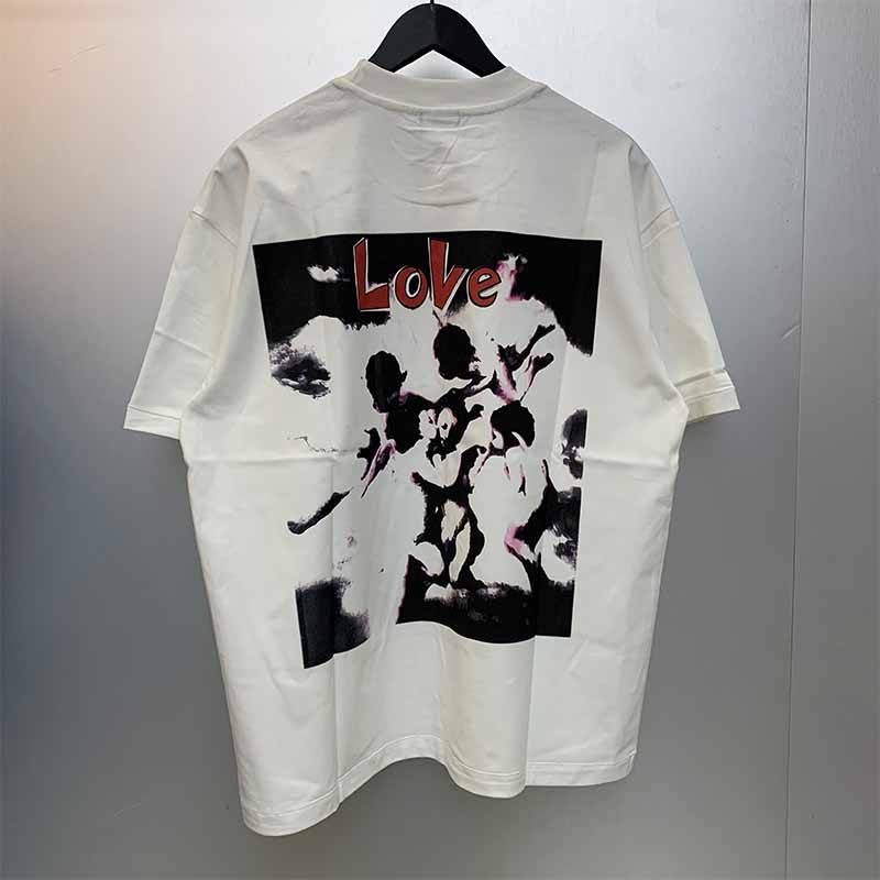 SAINT MICHAEL Vintage T Shirt Love Cupid Short Sleeve