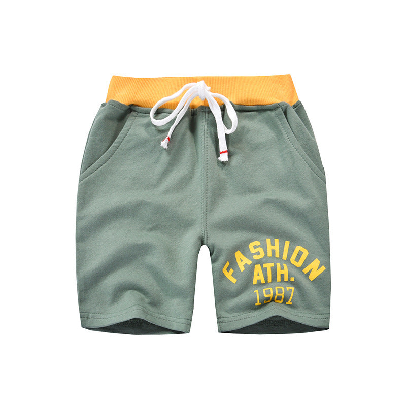 Boy Shorts Summer Children's Shorts Middle Pants Korean Sports Pants Boy Girl Baby