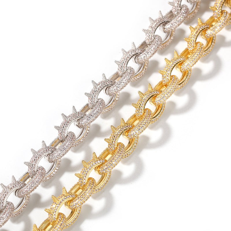 Chains Hip Hop Bracelet with Zircon Spectrum Royalty St. Valentine's