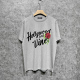Amiri t shirts hollywood rose printing short sleeve