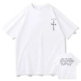 Oversized T-shirts Tops Rapper Cactus Jack Graphic Cotton