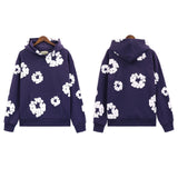 Denim Tears Outfit:Hoodie/Sweatpants (Separate Purchase Options) Puff Print Couple Loose Hooded Sweater