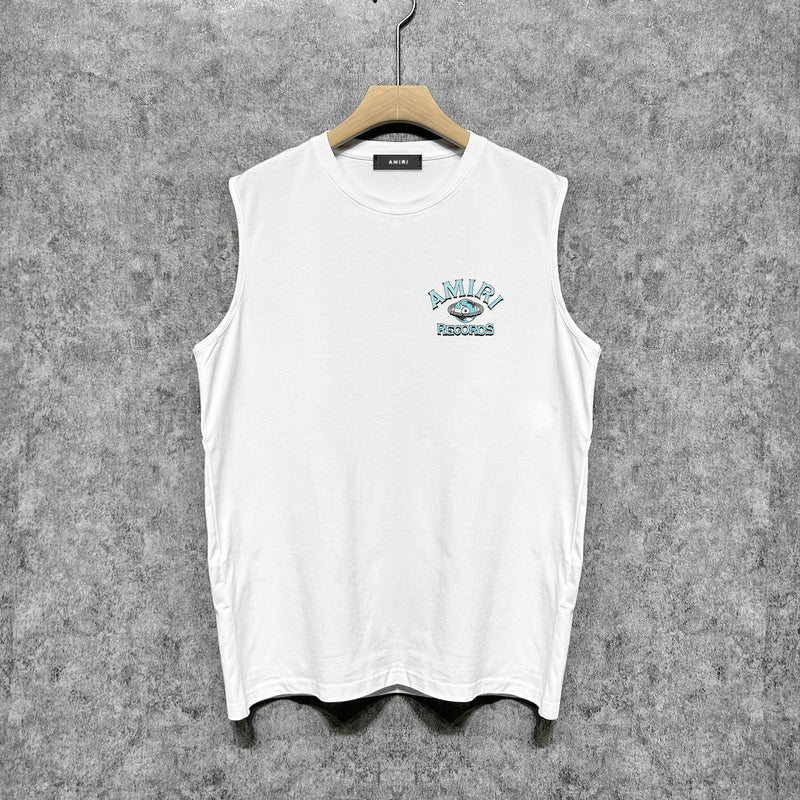 Amiri tank top earth letter printing