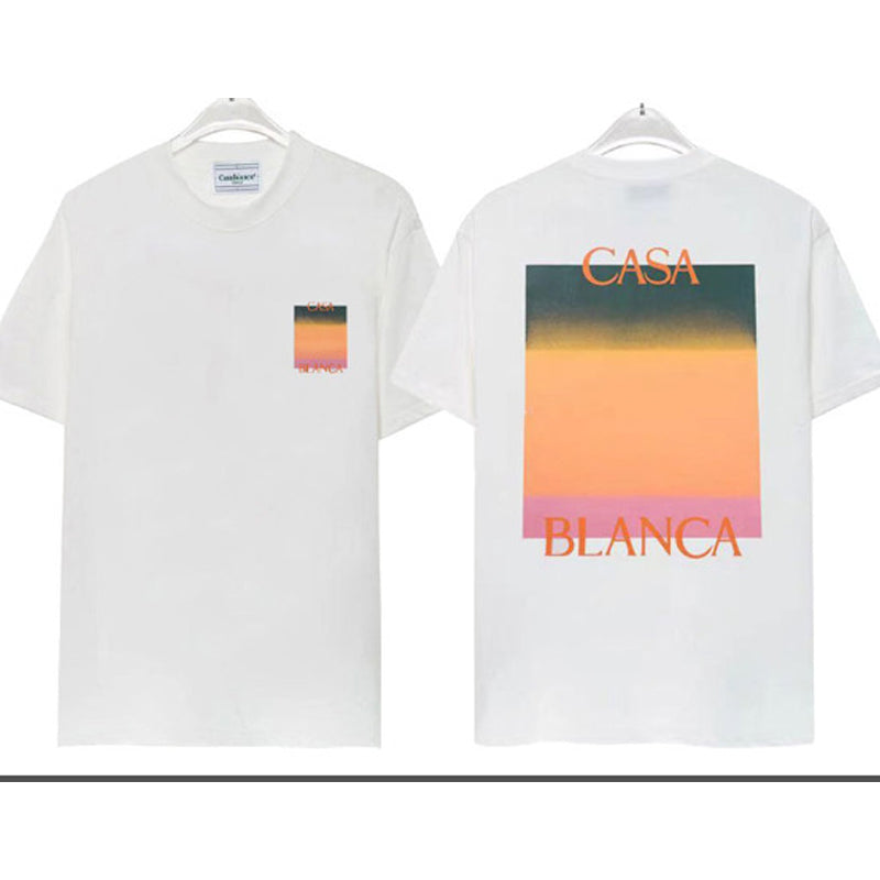 Casablanca T Shirts Rainbow Gate Alphabet