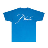 Rhude T Shirts Printed Trendy Pure Cotton