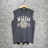 Amiri tank top lion medal printing
