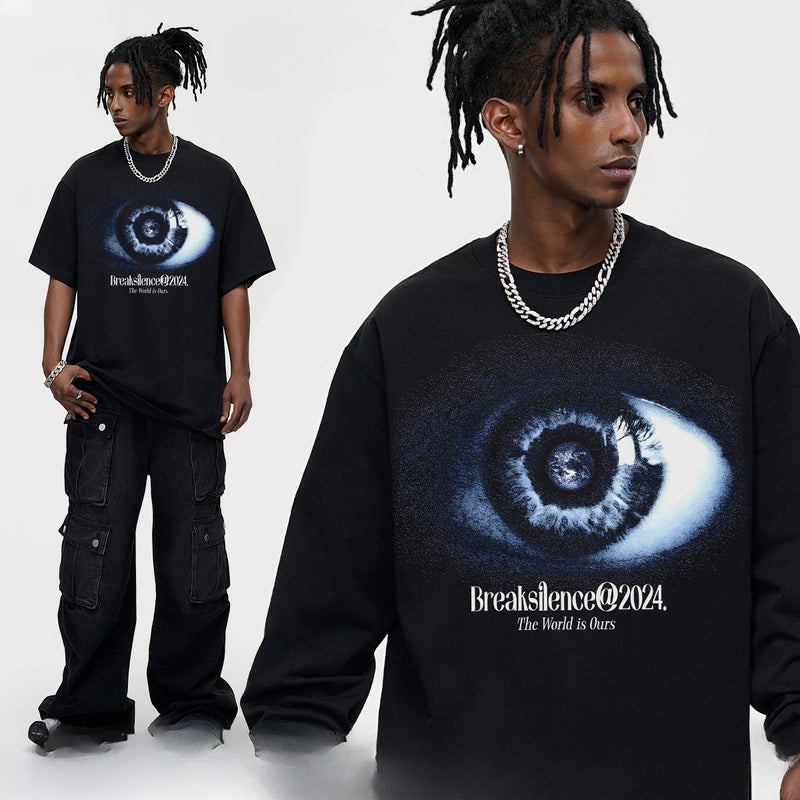 Vintage T-shirts God's Eye Print Short Sleeve T-Shirt Vintage