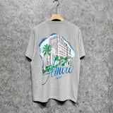 Amiri t shirts city forest printing short sleeve