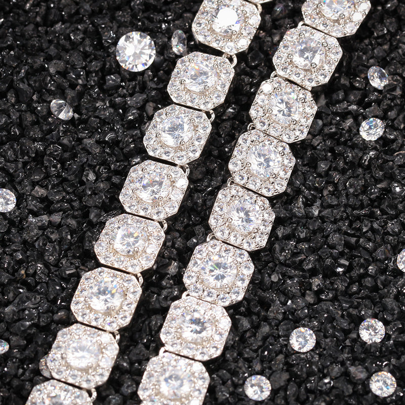 Chains Hip Hop Necklace Zircon Rock Sugar Necklace hiphop St. Valentine's Spectrum