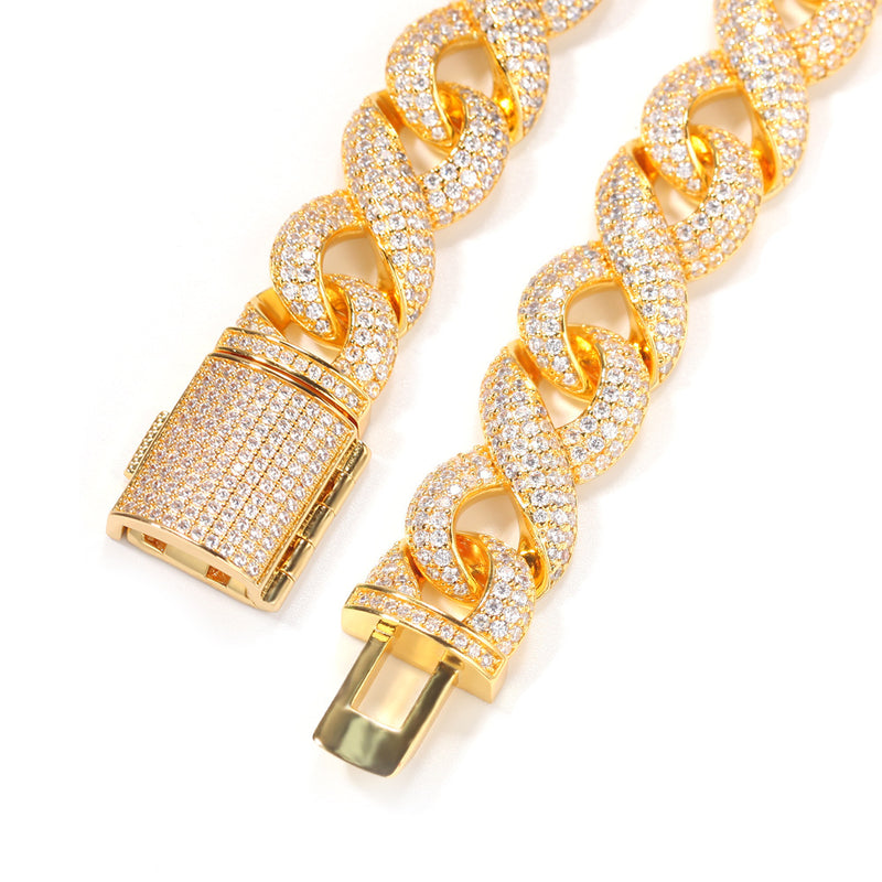 Chains Zircon Necklace Design Sense Hip Hop Necklace Jesus Pieces Spectrum