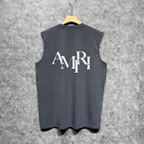 Amiri tank top with overlapping letter print