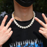 Chains Hip Hop Necklace Zircon Rock Sugar Necklace hiphop St. Valentine's Spectrum