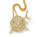 6IX9INE Pendant Zircon Shark Pendant Men