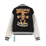 Off White Jacket Autumn/Winter OW Multi-element Logo Woolen Splicing Jacket