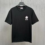 GCD T-Shirt GCDS Star Embroidery Label Short Sleeve T-Shirt Crew Neck