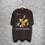 Amiri t shirts hollywood eagle printing short sleeve