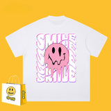 Drew T Shirts Drew Short Sleeve Letter Smiley Face Short