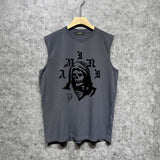 Amiri tank top bandana skull print