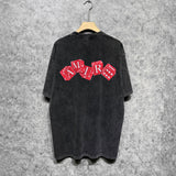 Amiri washed t-shirt red dice short sleeves