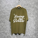 Amiri t shirts letterprinting short sleeves