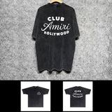 Amiri washed t-shirt hollywood club short sleeve