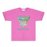 Casablanca T Shirts Fashion Print Street