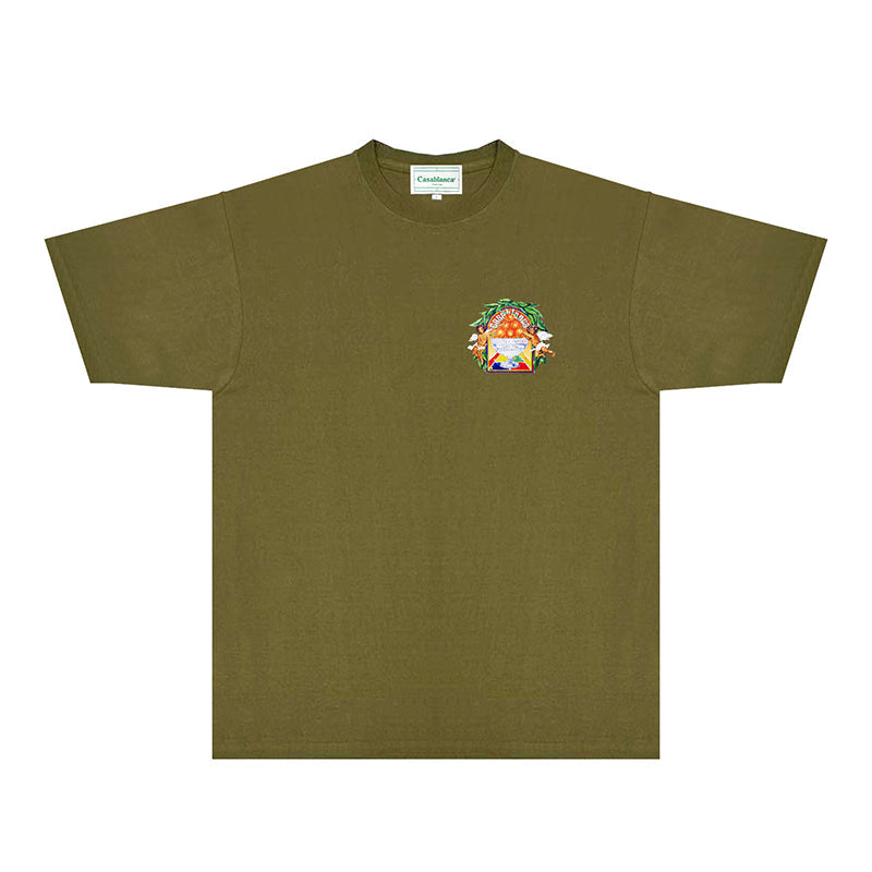 Casablanca T Shirts Fashion Print Street