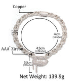 Chains INS Wind Pendant Necklace Hip Hop Zirconium Set St. Valentine's Spectrum