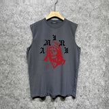 Amiri tank top bandana skull print