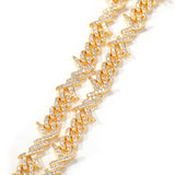 Chains Zircon Cuban Chain ins Fashion Necklace Spectrum St. Valentine's