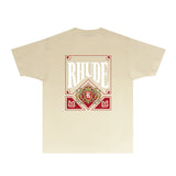 Rhude T Shirts Printed Trendy Pure Cotton
