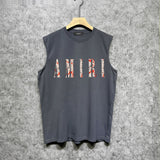 Amiri tank top totem printing