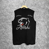 Amiri tank top black panther print