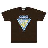 Casablanca T Shirts Fashion Print Street